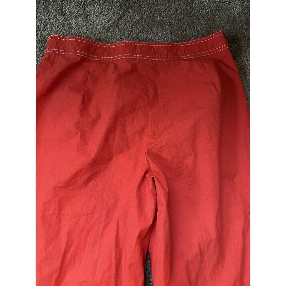 Michael Kors Y2K Vintage Red Skater Pants Size 9 Made‎ In Italy RN92568 Flaw